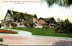 California Pasadena Busch's Winter Residence On Orange Grove Avenue