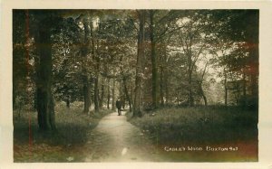 UK Buxton Peak District RPPC Photo Postcard Cadley Wood Man 22-2846