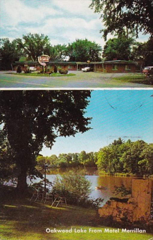 Wsconsin Merrillan Motel Merrillan On Oakwood Lake 1965