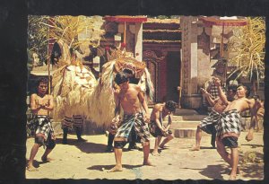 BALI INDONESIA BERIS AND KARIS DANCE NICE STAMPS POSTCARD