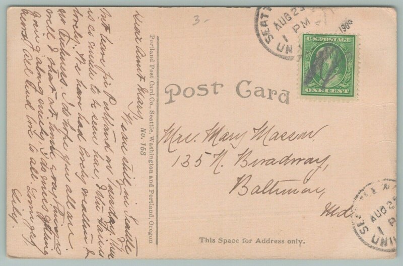 Seattle Washington~Alaska-Yukon-Pacific Expo~NY State Building~1909~Postcard