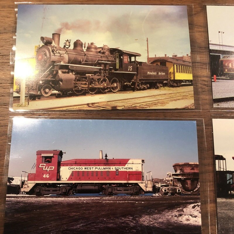 Lot of 4 : Railroad Train Car - Postcard - Mary Jayne's PC