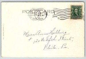 Camden  New Jersey  Cooper Park  1906  Postcard