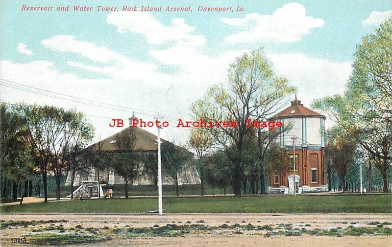 5 Postcards, Davenport IA, Various Views, Hotel-Park-School-Masonic Temple 