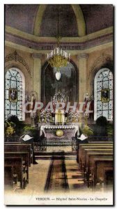 Old Postcard Verdun Hospital Saint Nicolas Chapel