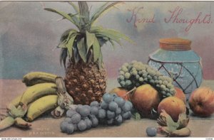 STILL LIFE , 00-10s ; Grapes , Pineapple , Bananas