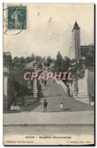 Auch Post Card Old monumental staircase