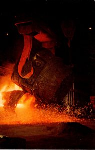 Indiana Gary Open Hearth Furnace Gary Steel Works United States Steel Corpora...