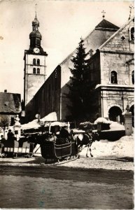 CPA MEGEVE l'ensoleillée Alt 1113 m - La Place de l'Église (248456)