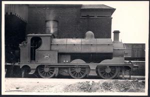 LONDON NORTHWESTERN Railroad Locomotive #196 RPPC unused