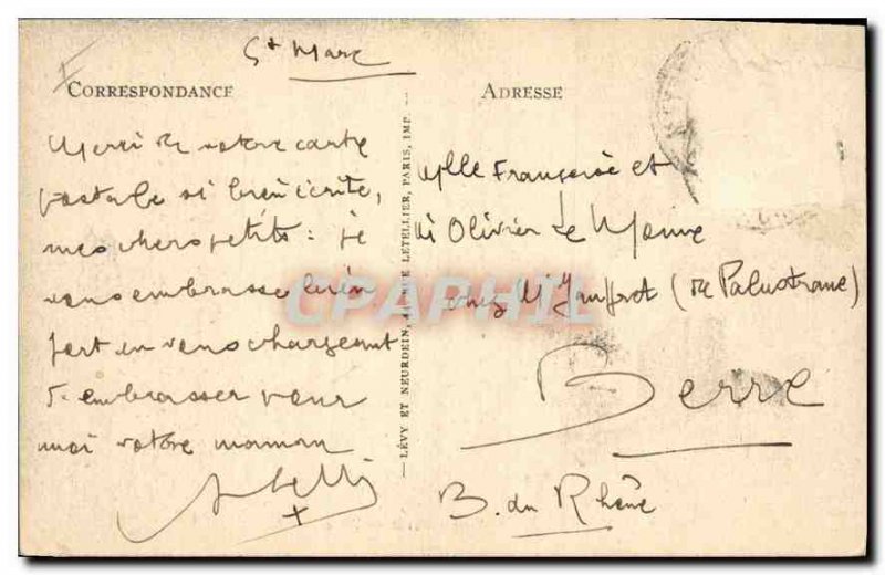 Old Postcard Aix en Provence Edges Arc