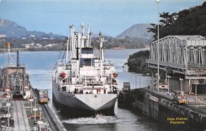 MS Volosko Jugolinija Canal De Panama Writing on back, missing stamp 