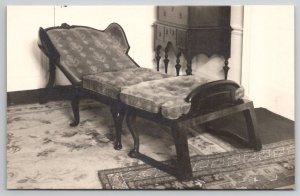 RPPC Ellsworth Maine Dutch Bed Chair Colonel Black Mansion Postcard B23