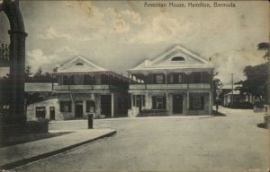 Hamilton Bermuda American House c1910 Used Postcard