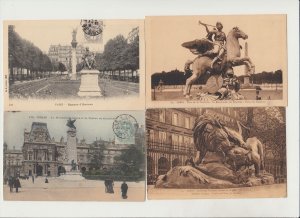 PARIS STATUES 52 Vintage Postcards Mostly pre-1940 (L5604)
