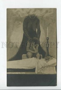 432275 Semi- Nude WITCH & Man by SCHNEIDER Photo ART NOUVEAU