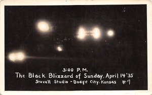 The black buzzard of Sunday real photo Dodge City Kansas