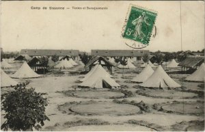 CPA Sissonne Tentes et Baraquements FRANCE (1052044)