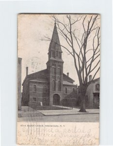 Postcard First Baptist Church, Schenectady, New York