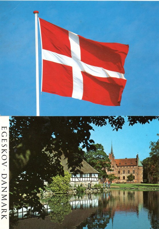 POSTCARD. DENMARK. Dannebrog,