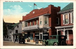 Postcard Post Office in Palmyra, Pennsylvania