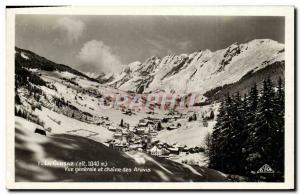 Old Postcard La Clusaz Vue Generale and Chaine des Aravis