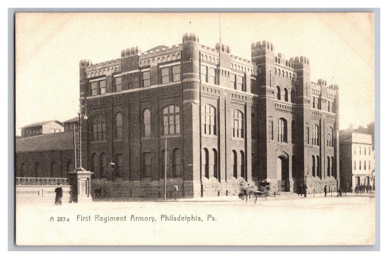 Postcard PA First Regiment Armory Philadelphia Pa. Pennsylvania