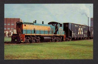 GA St Marys Railroad Train KINGSLAND GEORGIA Postcard