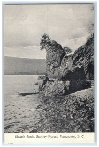 c1910's Siwash Rock Stanley Forest Vancouver British Columbia Canada Postcard