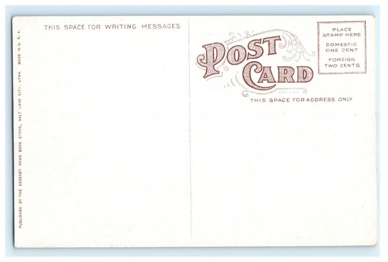 Eagle Gate Salt Lake City UT Utah Postcard (EK9)