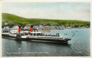 Ardrishaig Loch Fyne R.M.S. Columbia #A-1079 RPPC Photo Postcard 20-12317