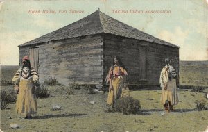 Fort Simcoe Wash Yakima Reservation block house c1911 postcard
