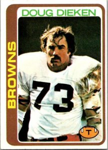 1978 Topps Football Card Doug Dieken Cleveland Browns sk7099