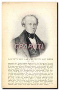 Postcard Old Schultheiss Karl Neuhaus von Bern