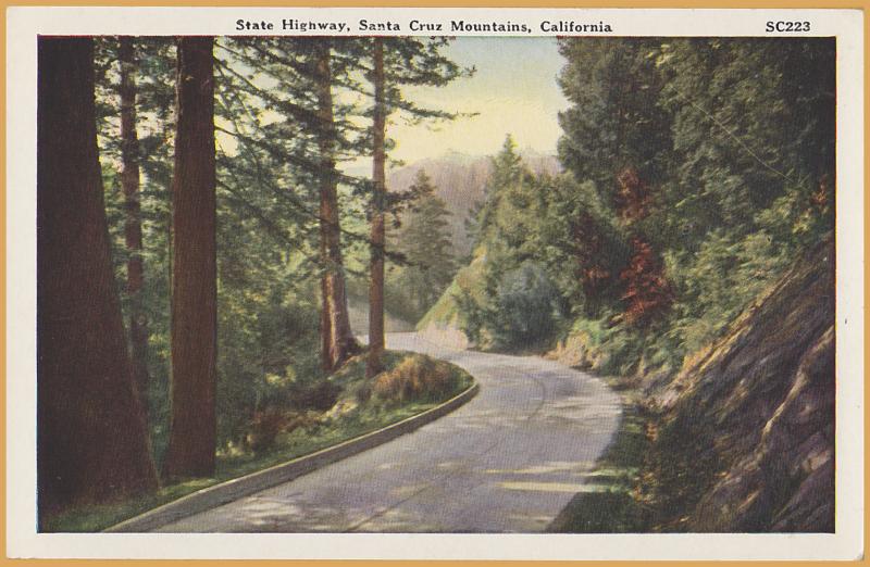 Santa Cruz, Calif., State Highway, Mountains of Santa Cruz