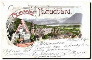 Old Postcard Chocolate Suchard Advertisement