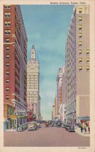 Oklahoma Tulsa Boston Avenue 1944 Curteich