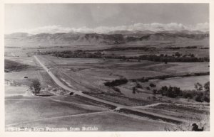 Wyoming Big Horn Panorama From Buffalo Real Photo