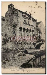 Saint Pons Old Postcard The governor's house