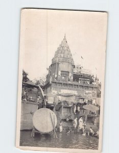 Postcard Bathing in the the Ganges, India