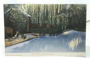 Hot Water Swimming Bath G T Chapman Auckland New Zealand Vintage Postcard