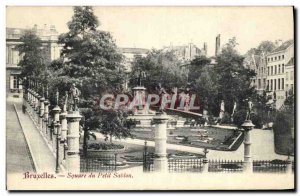 Old Postcard Square Brussels Petit Sablou