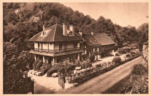 Vintage Postcard 1920's Avallon Valle du Cousin Hostellerie Du Moulin Des Ruats