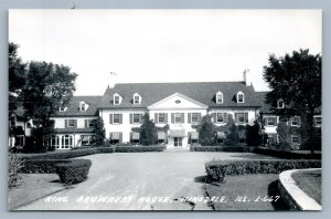 HINSDALE IL KING BRUWAERT HOUSE VINTAGE REAL PHOTO POSTCARD RPPC