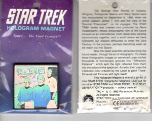 Star Trek, Spock Bridge Crew, Hologram Magnet 1992 Space The Final Frontier