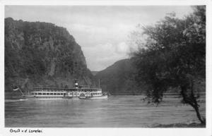 BG34657 gruss v d lorelei   ship bateaux real photo    germany