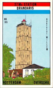 Lighthouses QSL Card WO305 Brandaris Rotterdam Netherlands