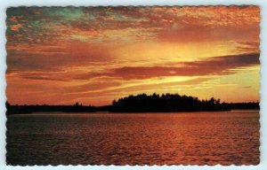 GRAVENHURST, Ontario Canada ~ Advertising GREER'S BA COFFEE BAR Sunset  Postcard