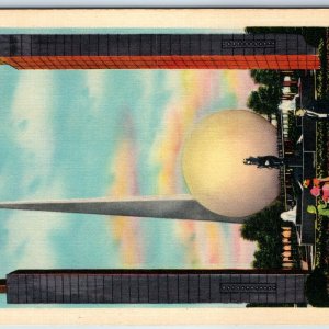 1939 New York City, NY Worlds Fair Trylon Perisphere Expo PC Art Deco Pylon A244