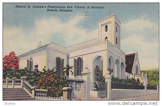 Historic St. Andrew's Presbyterian Kirk (Church of Scotland), Nassau, Bahamas...